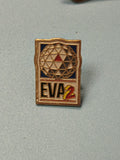 Vintage pin's EVA 2 géométrique émaillé ancien, collection, rare