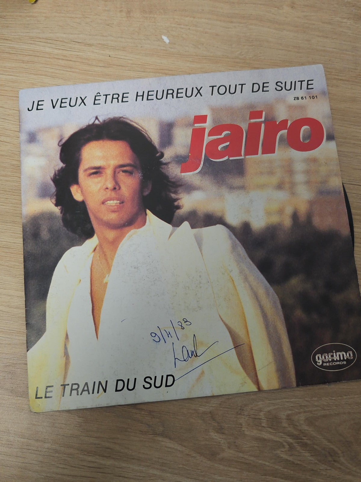 Vinyle 45 tours ancien Jairo disque vintage rétro collection musique française