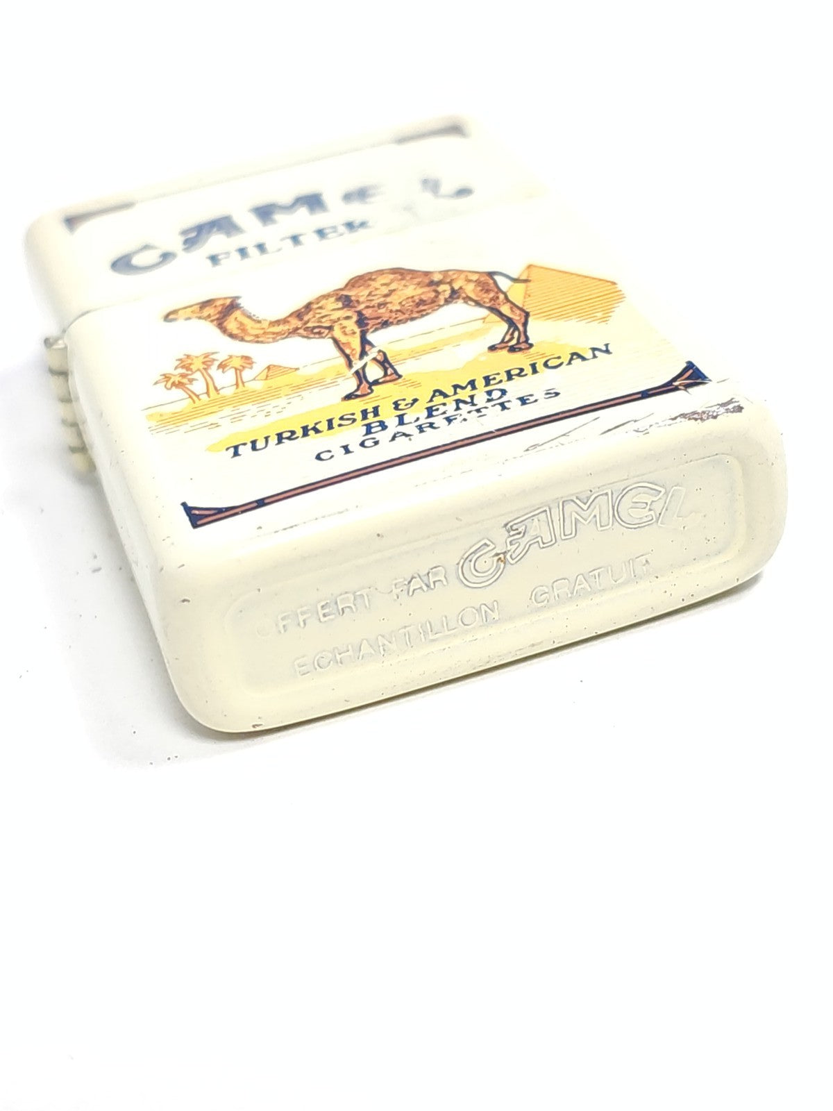 Briquet essence publicitaire INTERPUR Camel, marque Camel, briquet à essence usa