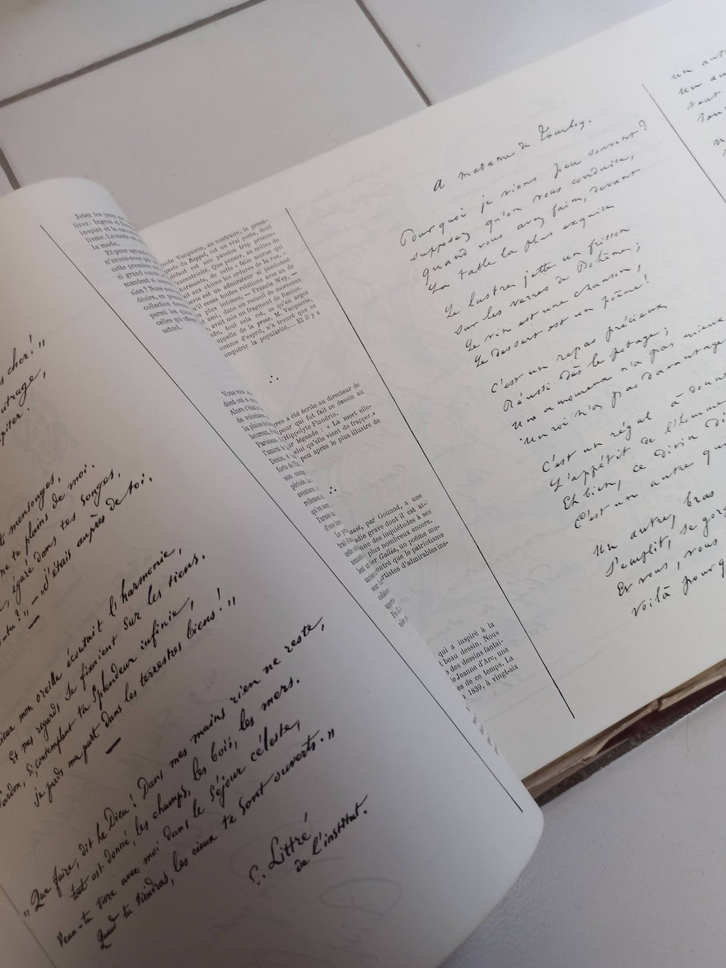 Ancien grand livre L'AUTOGRAPHE vintage collection rétro pour amateur d'écriture