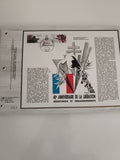 Feuillet CEF 40e anniversaire Libération Résistance Débarquements timbre oblitér