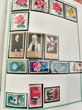Timbres DDR Allemagne Est fleurs portraits techniques 1970s philatélie