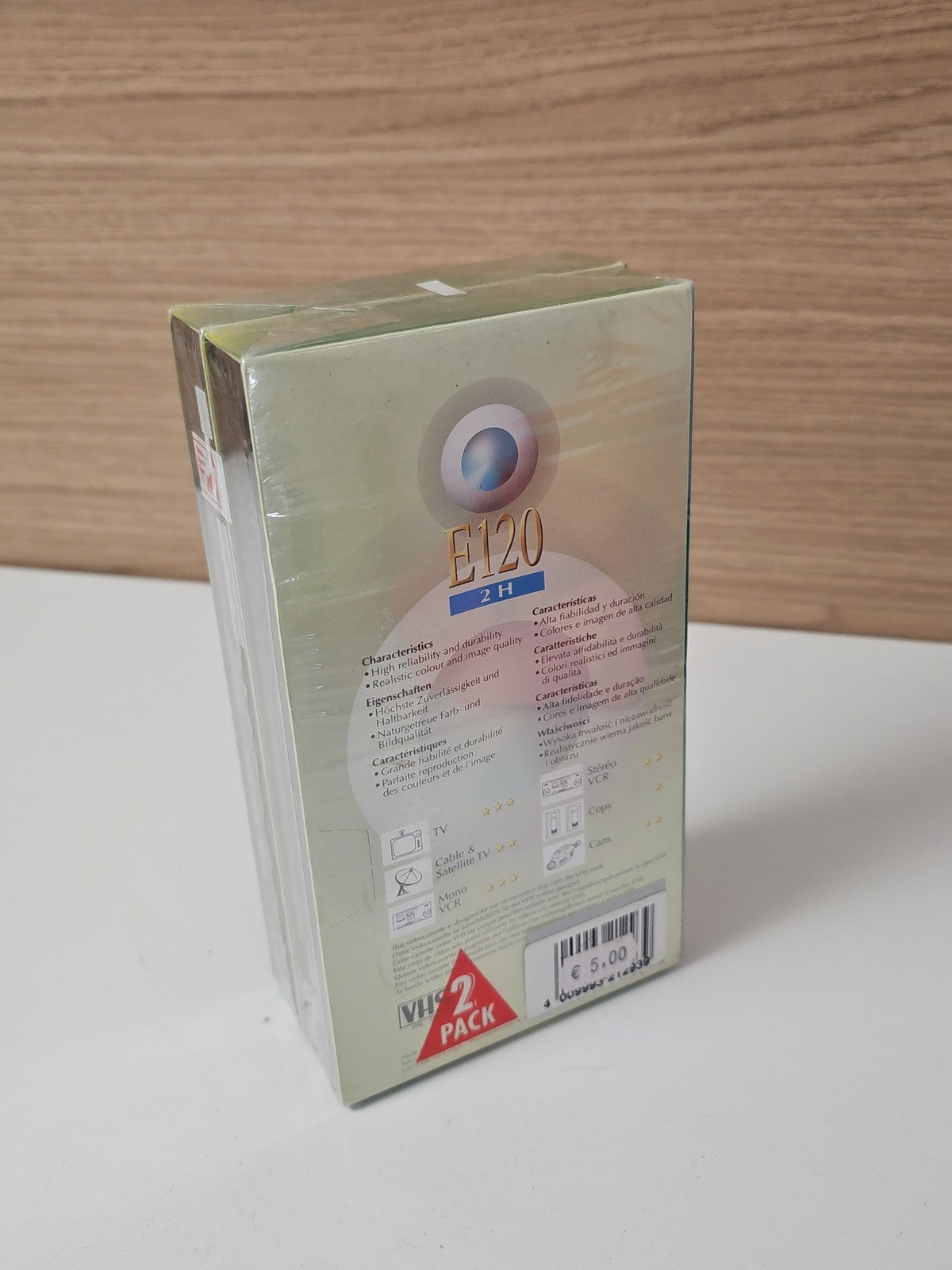 Lot de 2 cassettes VHS Basic Line E120 High Grade ? Vidéo enregistrement 120 min