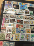 Lot de timbres Liban multicolores motifs variés animaux, paysages, personnages