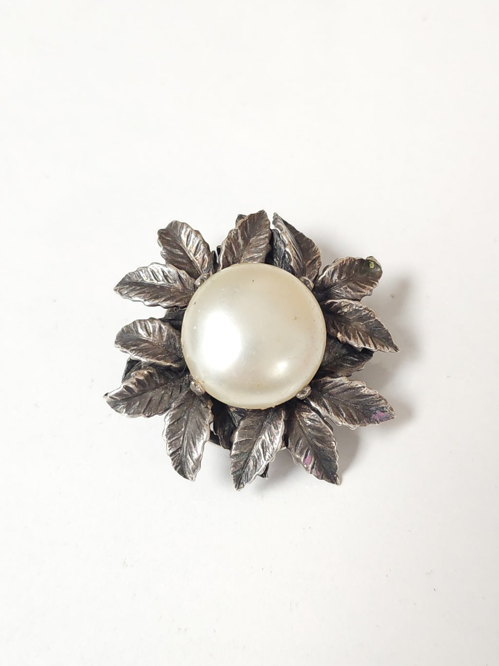 Broche ancienne en argent vintage années 1920 bijou rétro art déco collection