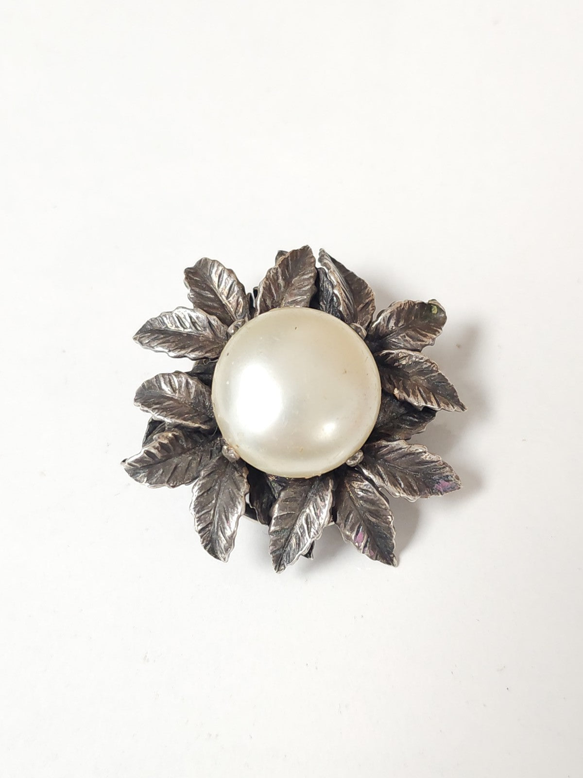 Broche ancienne en argent vintage années 1920 bijou rétro art déco collection