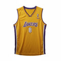 Maillot NBA vintage Lakers Bryant Champion jaune n°8 rétro basket collection