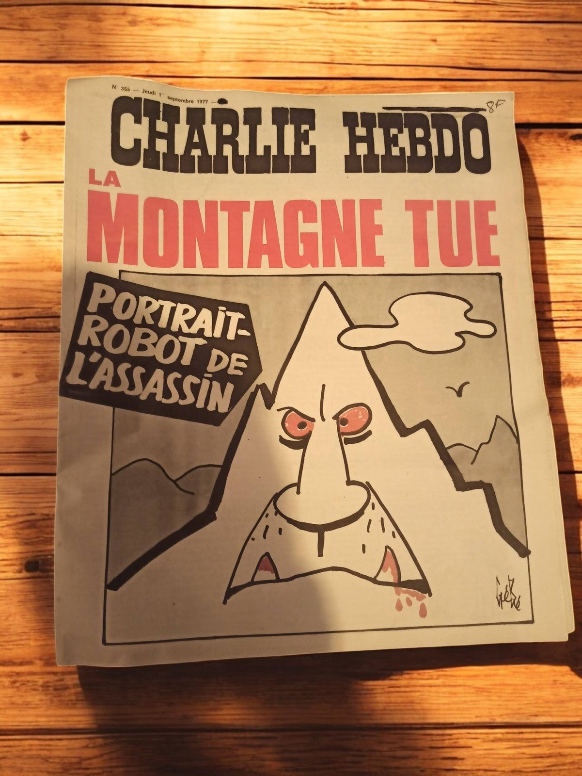 Magazine Charlie Hebdo n°385 1977 Vintage Années 70 Satirique Journal