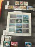 Feuillet timbres Helvetia Suisse 1978 Lemanex Lausanne + timbres fleurs, château