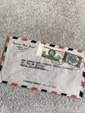 Lettre avion Mexique France timbres 50c 1p CORREO AEREO cachet philatélie