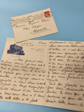 Ancienne lettre manuscrite avec enveloppe Hôtel Albert 1er Nice vintage collecti