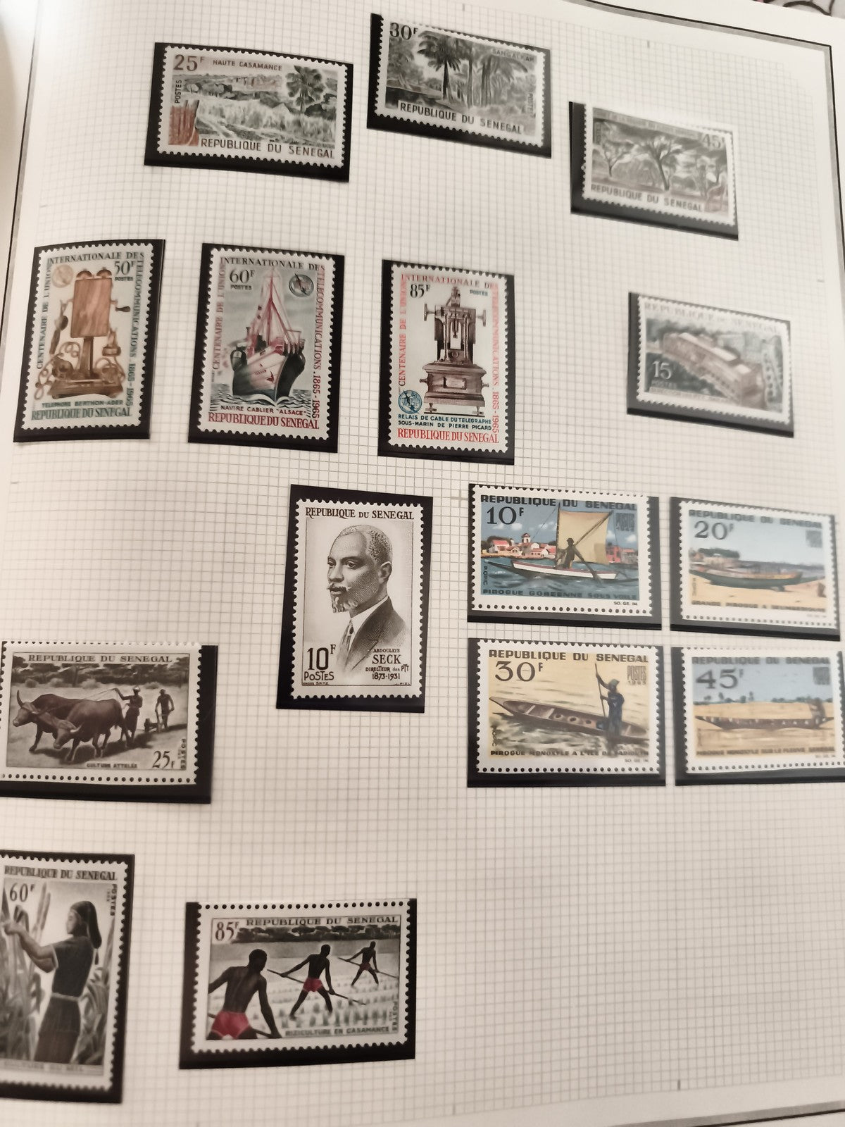 Timbres anciens Sénégal neufs – République du Sénégal, thématiques variées, phil
