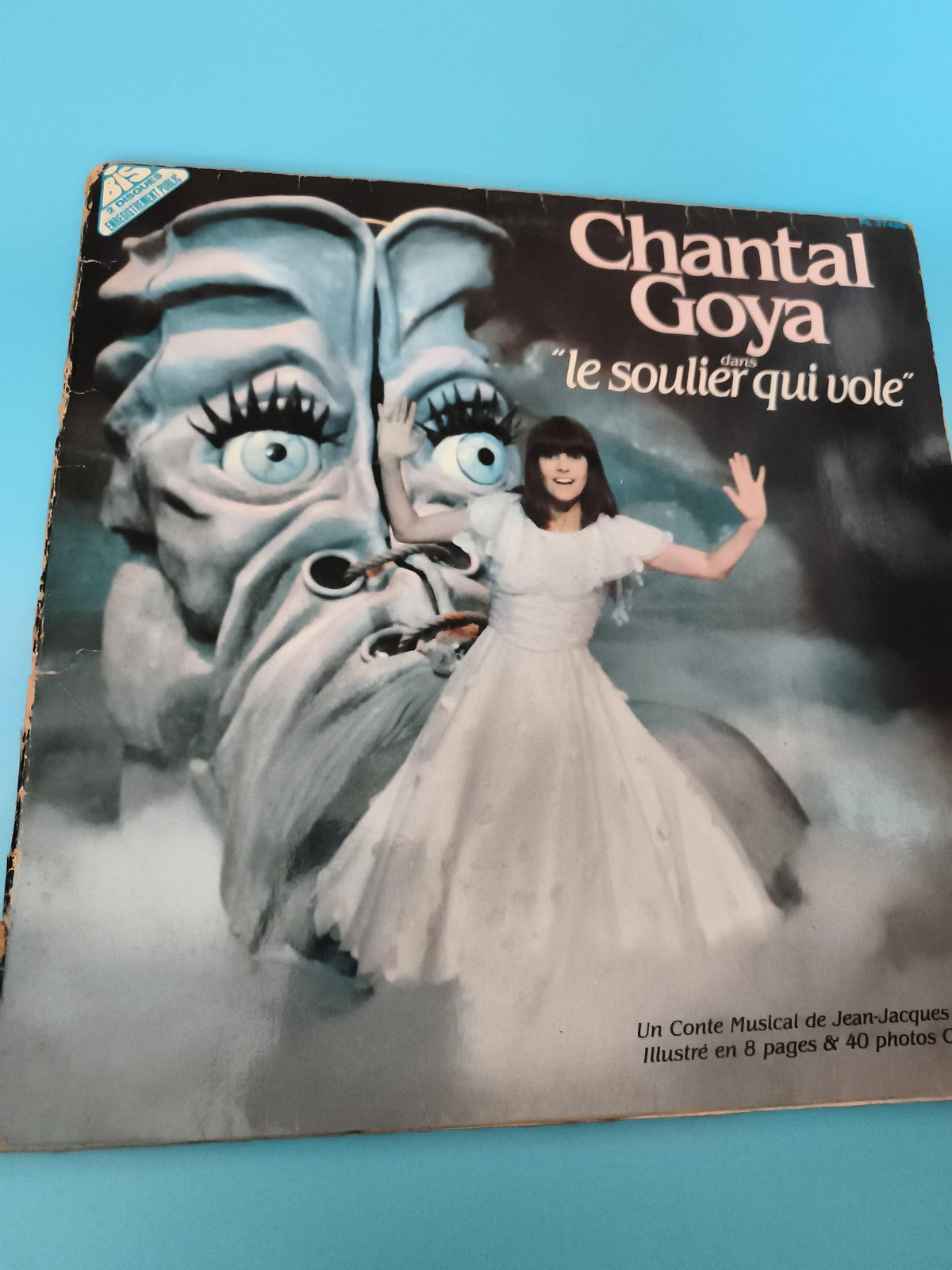 Vinyle 33 tours Chantal Goya Le Soulier qui vole pochette illustrée conte musica