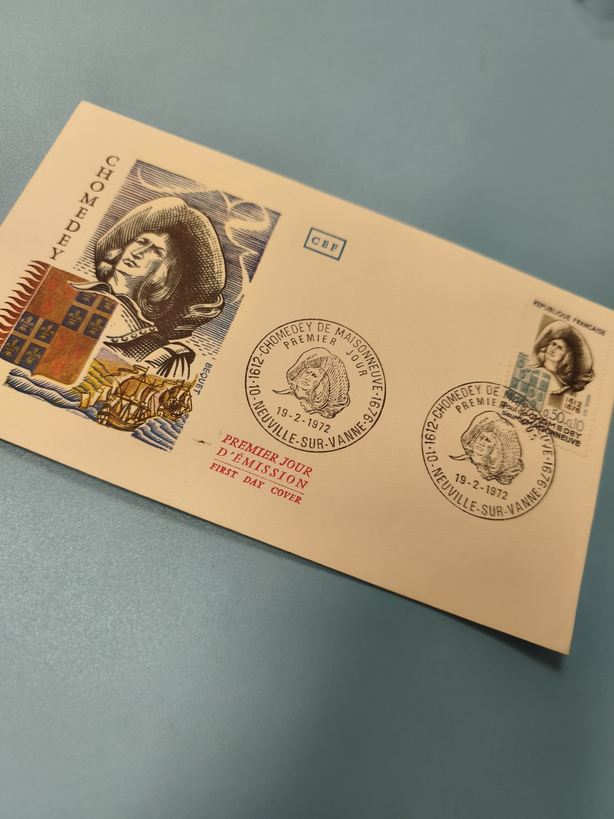 Enveloppe Premier Jour d?émission FDC Chomedey 1972 oblitérée timbre illustré