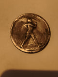 Médaille sport athlétisme finition métallique coureur relief ronde