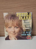 Vinyle 45 tours rétro de Petula Clark, disque ancien pour collectionneurs vintag