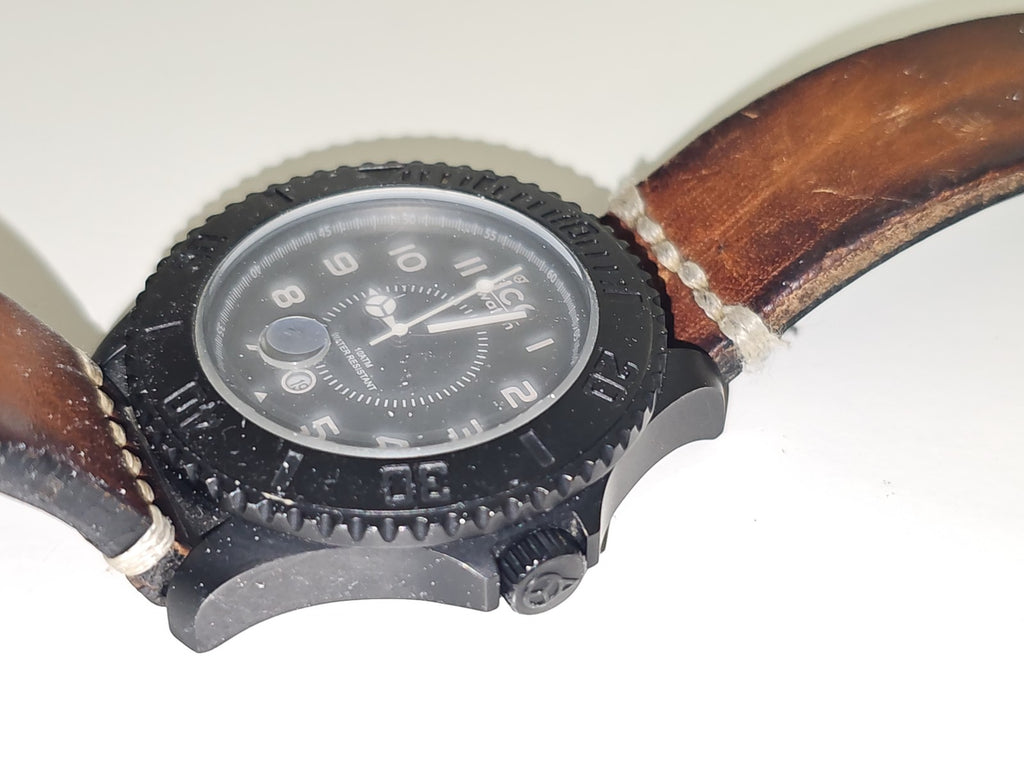 Rare montre homme Ice-Watch Heritage HE.BN.BM.B.L.14 rétro, collection vintage