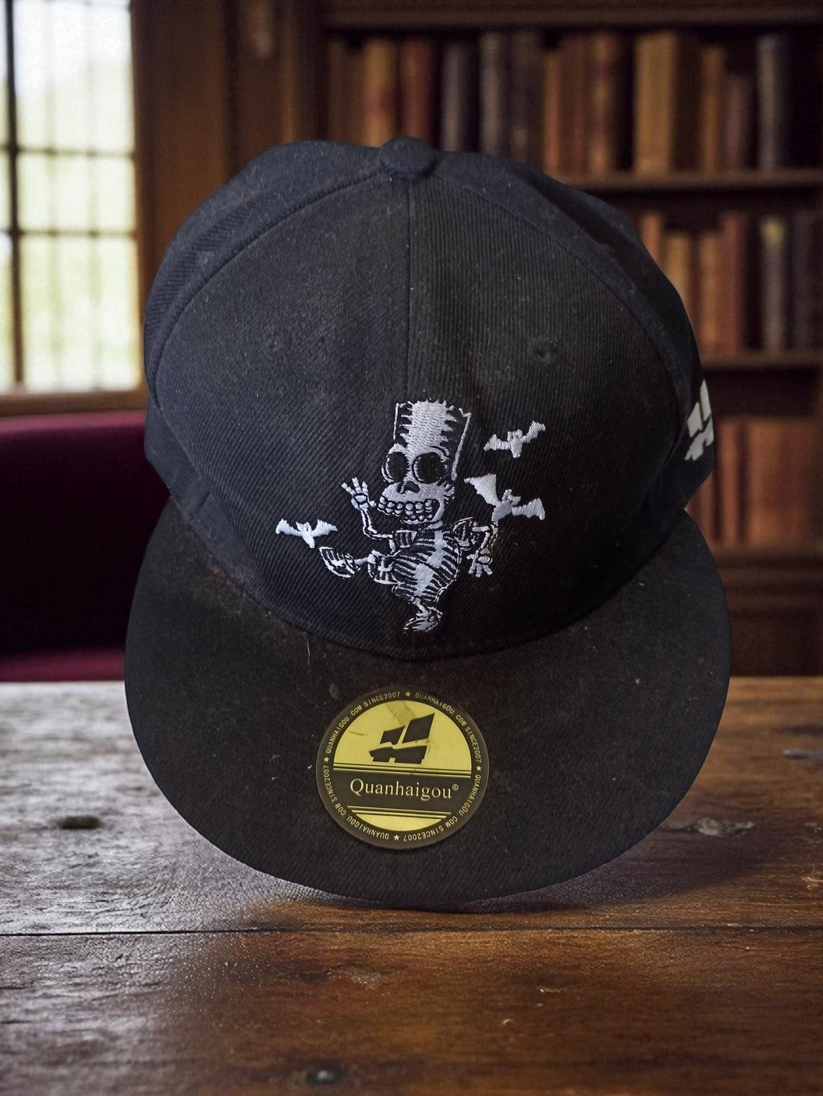 Casquette snapback noire Quanhaigou Bart Simpson zombie rétro The Sim