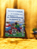 Télécarte 50 unités MANPOWER France 98 Volontaires vintage football rétro