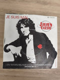 Vinyle 45 tours Julien Clerc Je suis mal pochette illustrée noir et blanc