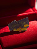 Pin's publicitaire Flodor ApériChips vintage badge rétro années 80 snack