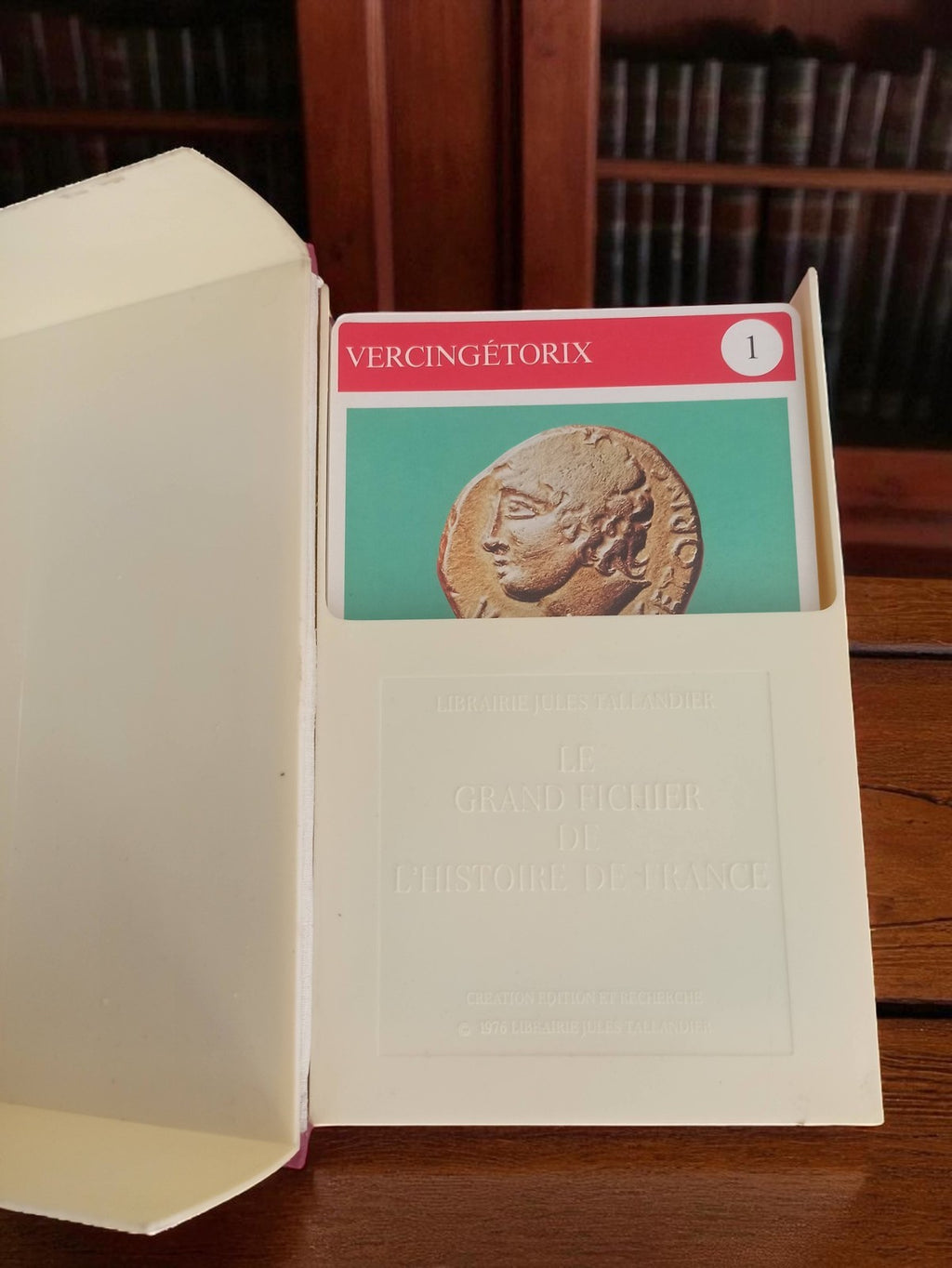 Jeu de cartes Histoire de France Tallandier ancien rétro 1976 Vercingétorix