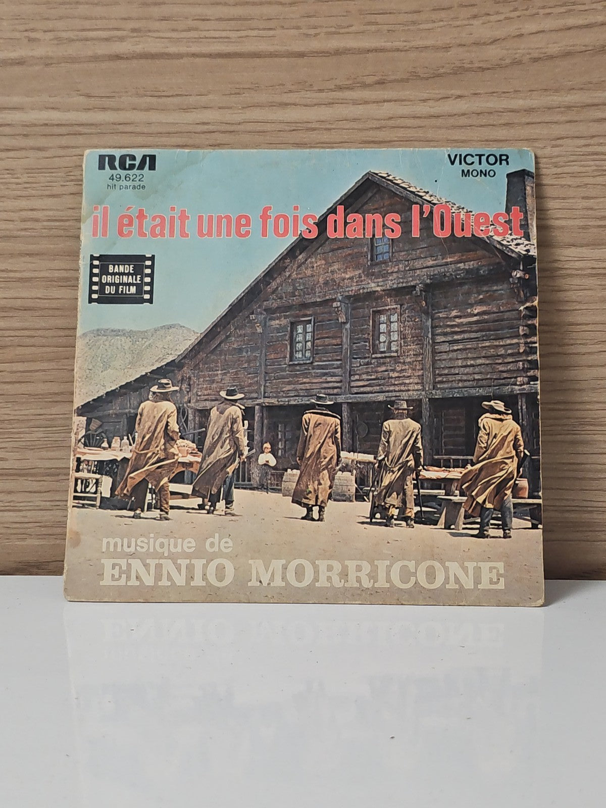 Vinyle 45 tours vintage Il était une fois dans l?Ouest ancien disque rétro colle