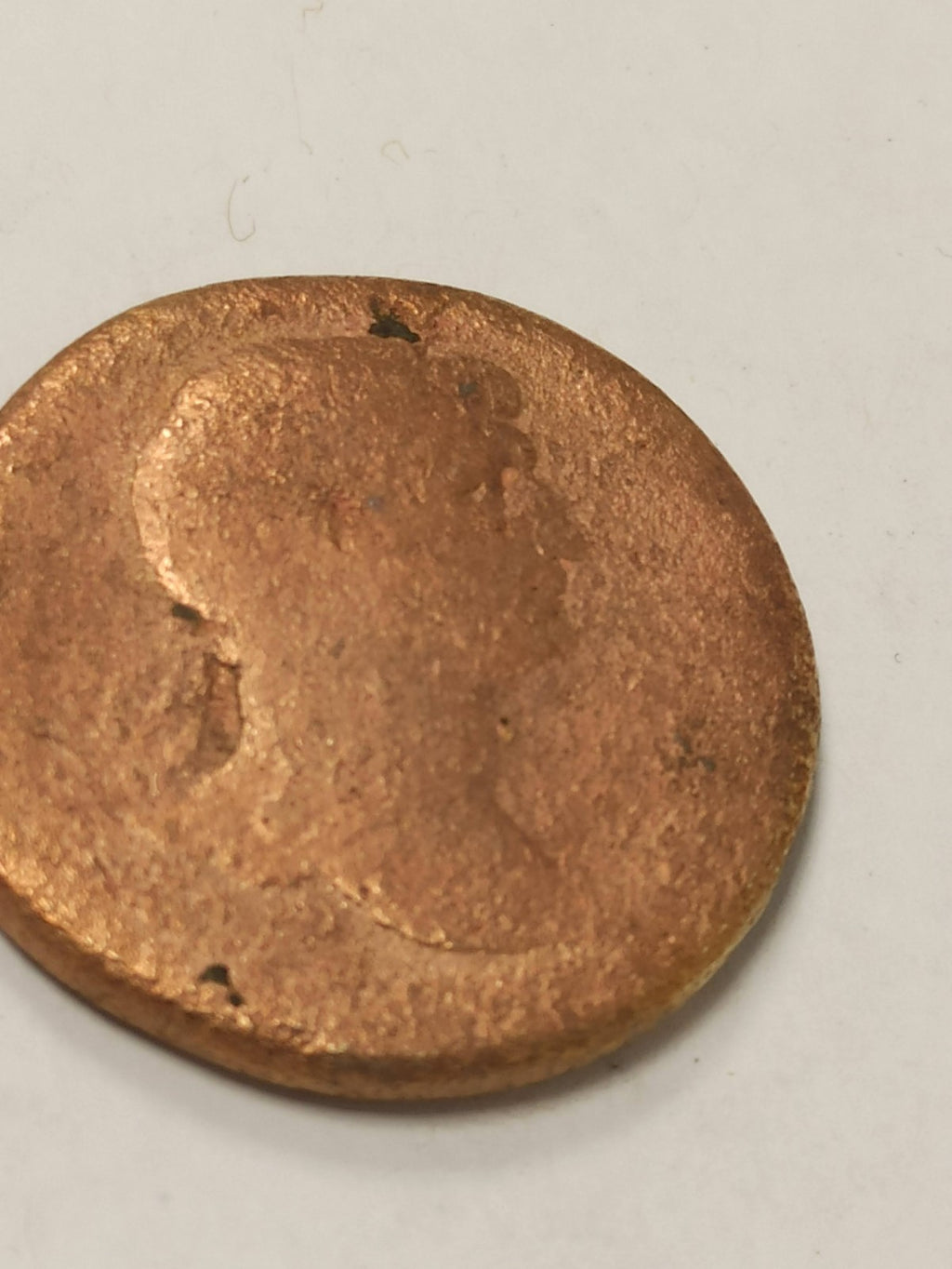 Monnaie romaine bronze grand format très usée époque impériale authentique