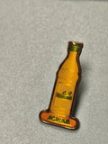 Pin's vintage AGRUMA bouteille orange rétro collection boisson publicitaire