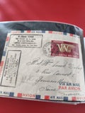 Ancienne enveloppe oblitérée 1952 Air Mail Vietnam Indépendance philatélie