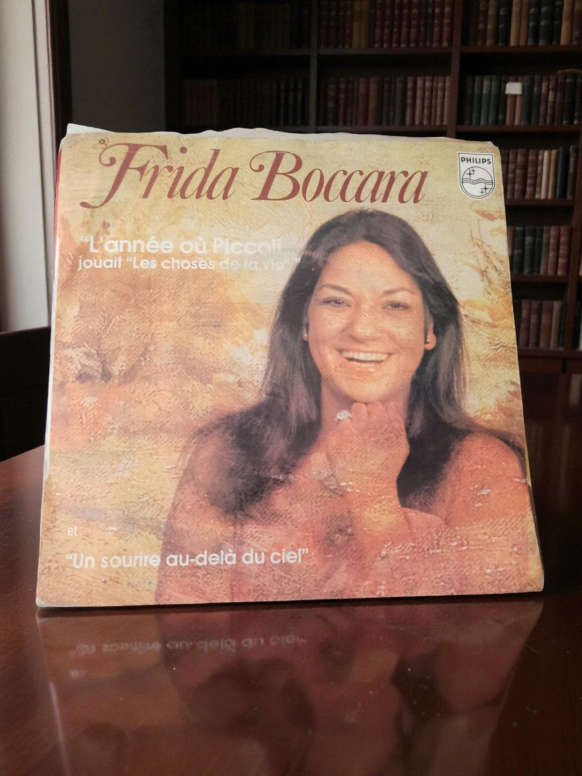 Disque vinyle 45 tours Frida Boccara Philips vintage ancien pochette usagée
