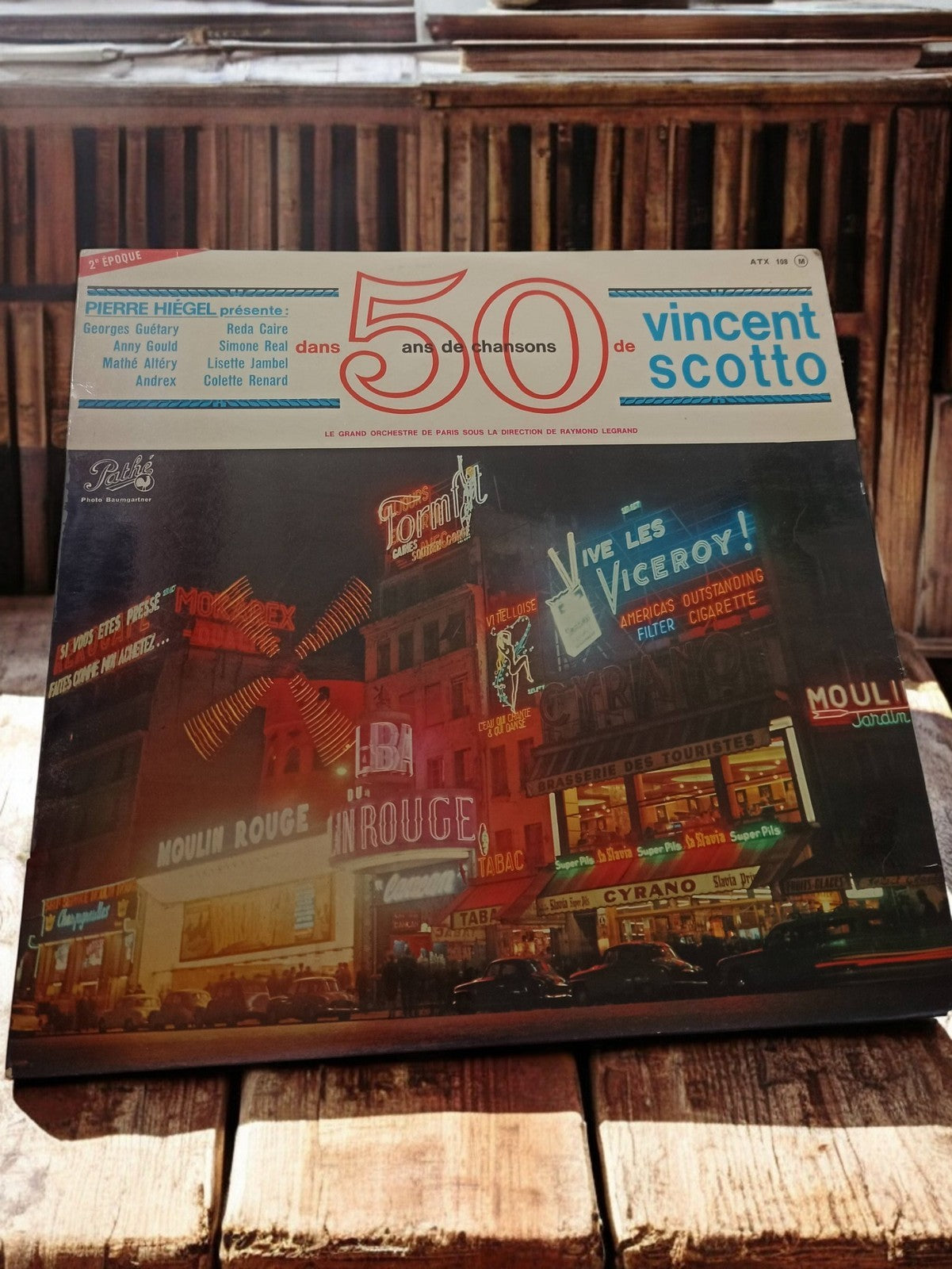 Vinyle 33 tours Vincent Scotto 50 ans de chansons ancien LP chanson française