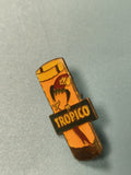 Vintage pin's Tropico perroquet jaune orange boisson publicitaire ancien