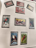 Timbres neufs Sénégal oiseaux paysages anciens philatélie vintage lot