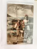 Carte postale ancienne Joyeux Avril enfants costumes colorisés DIX Paris CPA