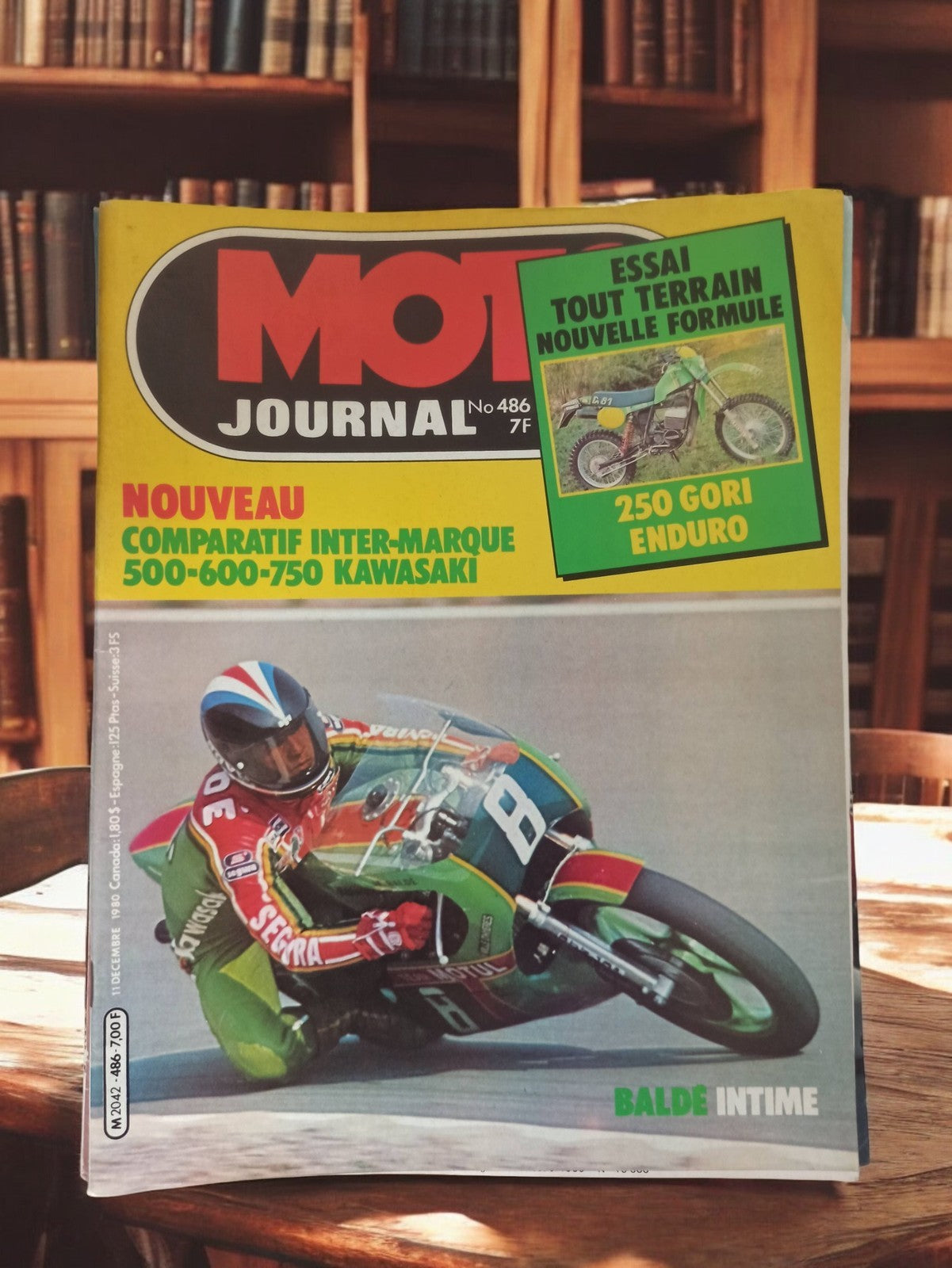 Magazine Moto Journal n°486 vintage années 80 Kawasaki comparatif rétro