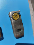 Ancien briquet publicitaire rétro cadran téléphone jaune, à restaurer, déco coll