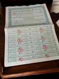 Ancien titre au porteur Société Parisienne de Banque vintage années 1920 collect