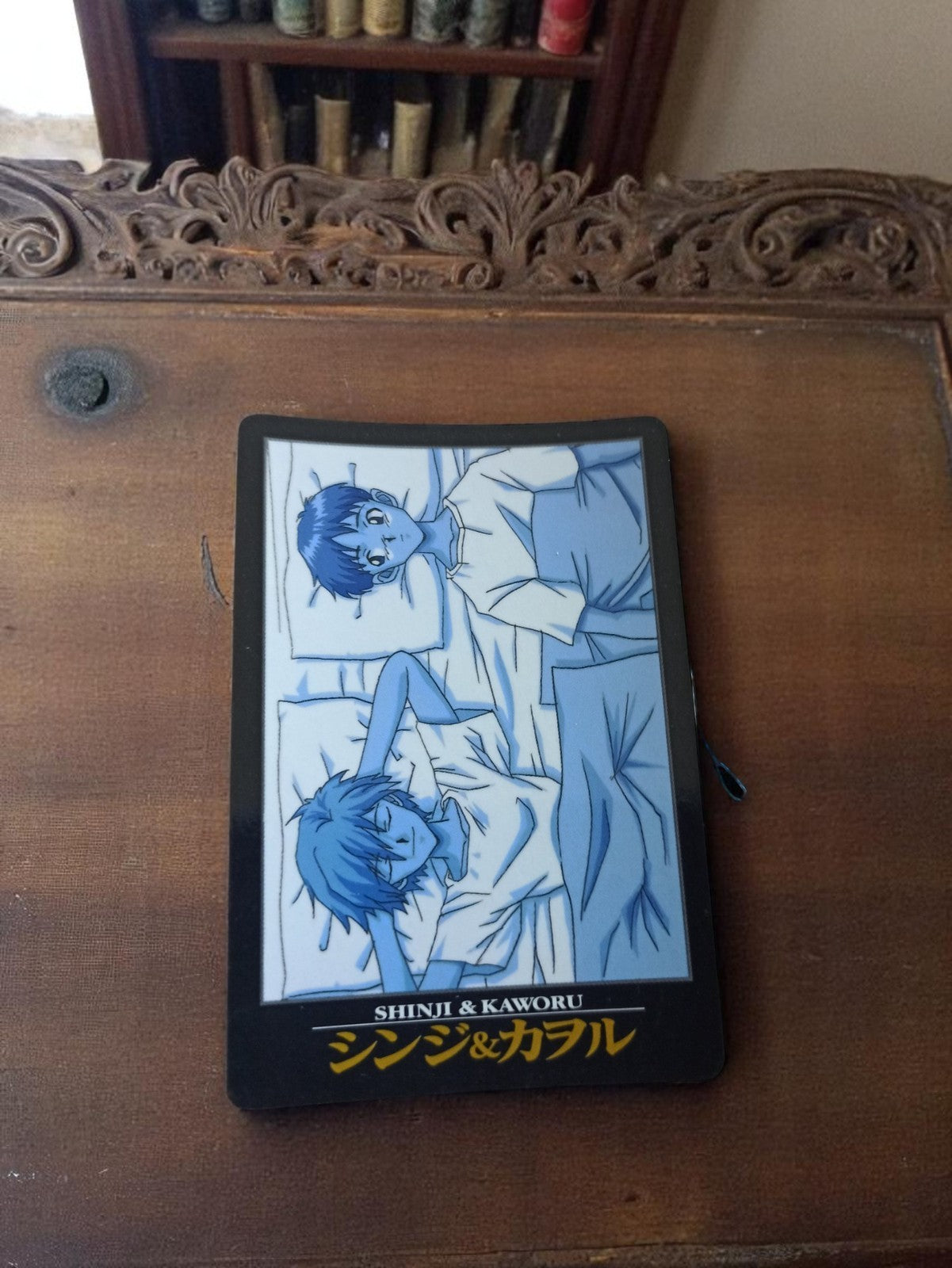 Carte Carddass Evangelion vintage Shinji & Kaworu rare collection animée
