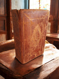 Livre ancien 16e-17e siècle Lucien de Samosate reliure décor doré antique