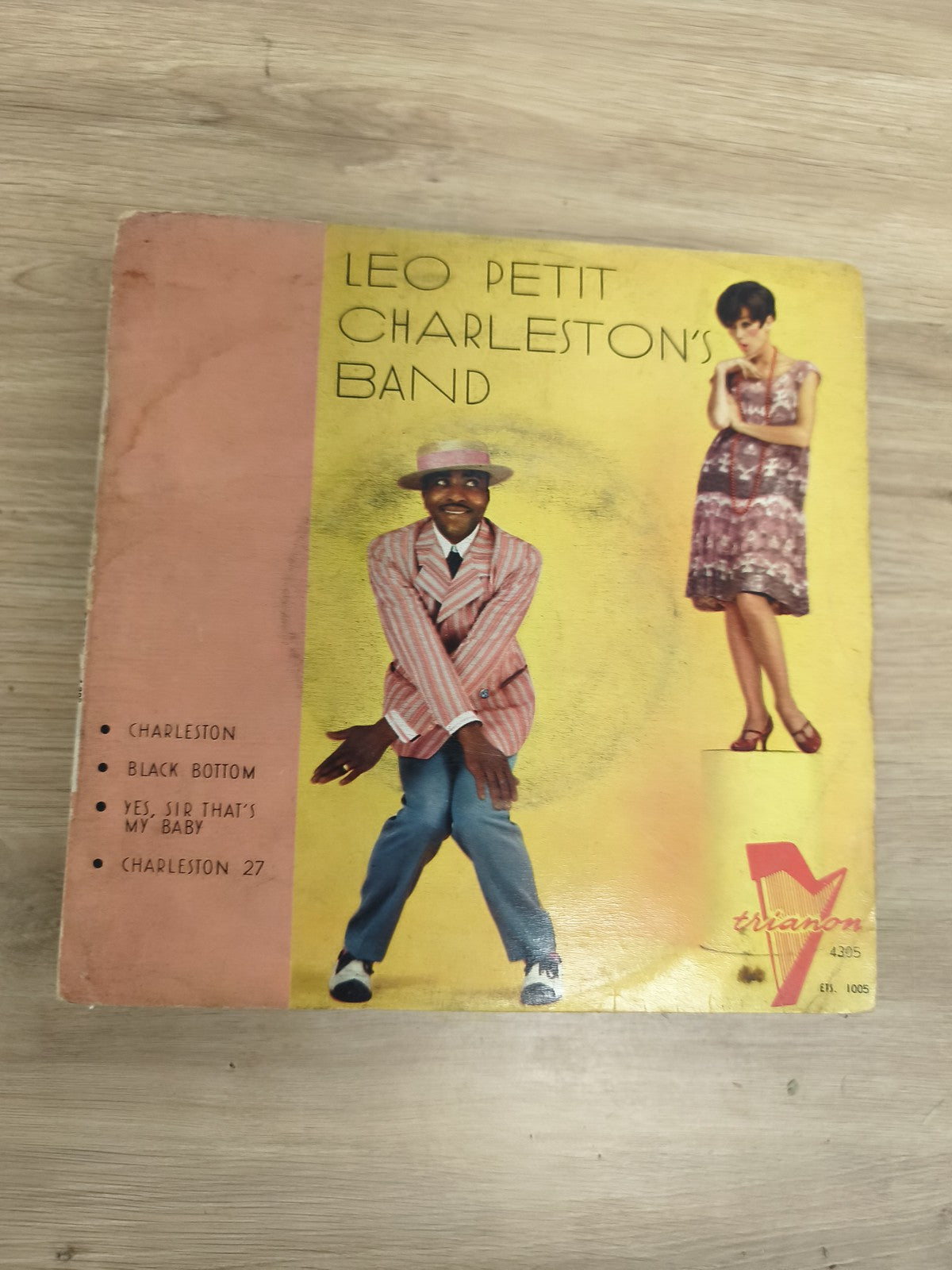 Vinyle 45T Leo Petit Charleston's Band pochette illustrée Trianon