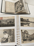 Lot 2 classeurs cartes postales anciennes CPA, scènes et portraits, incomplets