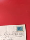 Enveloppe philatélie cachet ONU New York timbre bleu Année Mondiale du Réfugié