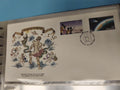 Enveloppe premier jour Vanuatu 1988 Serpentarius timbres comète Halley espace