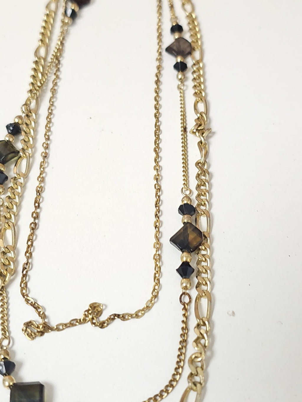 Collier rétro ancien fantaisie, bijou vintage pour collectionneur ou amateur