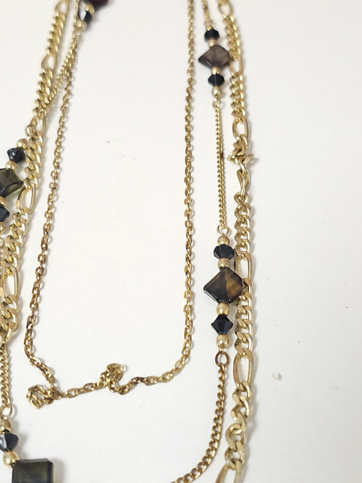 Collier rétro ancien fantaisie, bijou vintage pour collectionneur ou amateur
