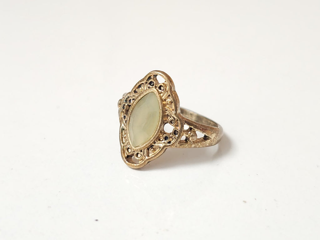 Bague vintage ancienne émaillée taille 54 collection rétro bijou d?occasion