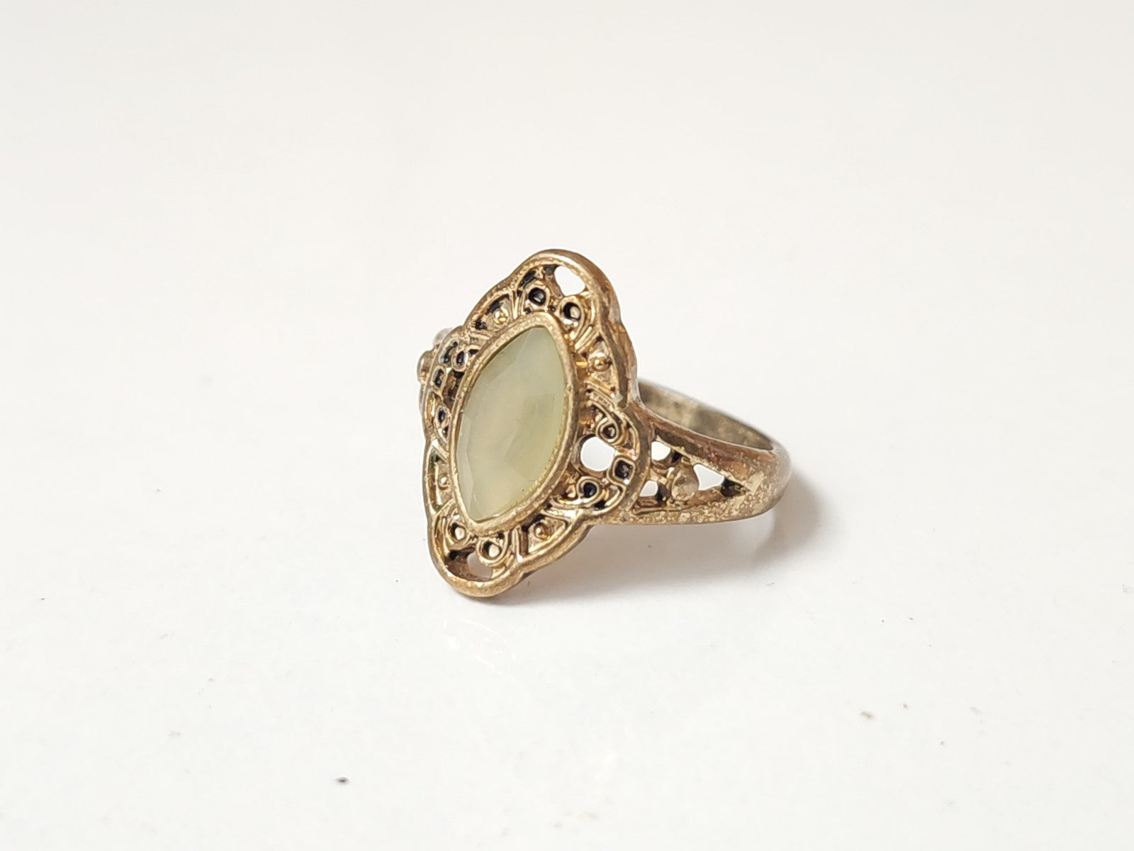 Bague vintage ancienne émaillée taille 54 collection rétro bijou d?occasion