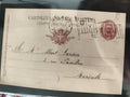Carte postale Italie affranchie 10c, tampon 1902, blason, ancien philatélie