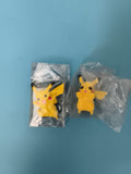 Figurines Pikachu Pokémon lot x2 jaune, jouet décor, mini figurine plastique